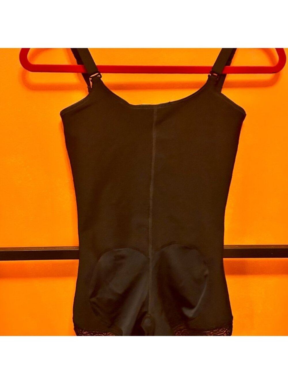 Black Lace Trim Shapewear Bodysuit / Romper - Picture 3 of 3